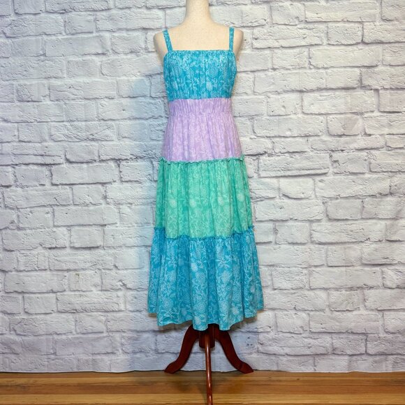 Marc New York Floral Tiered Midi Dress - Picture 1 of 7